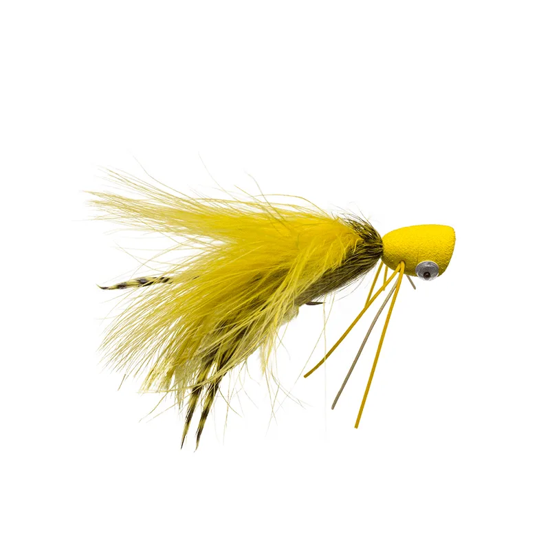 Dry Bass Popper Yellow