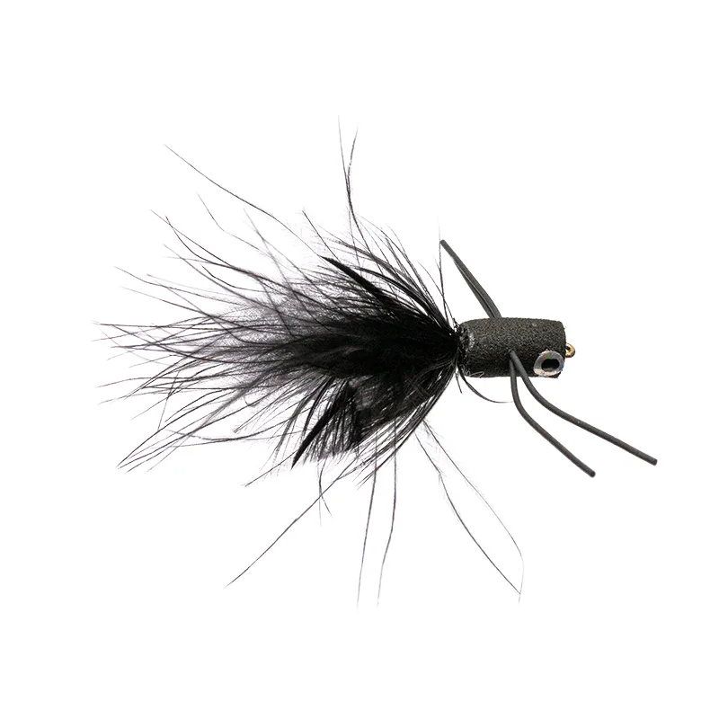Dry Panfish Popper Black